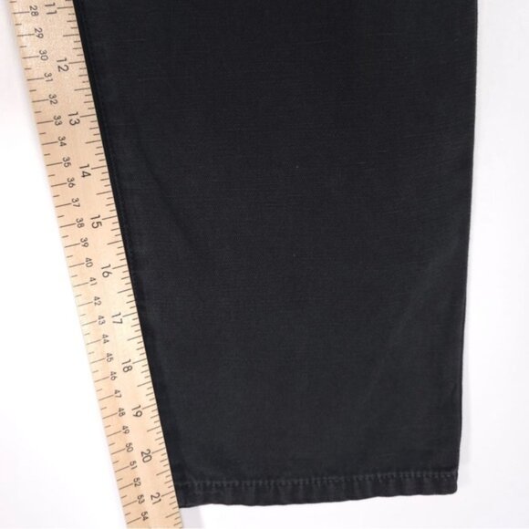 NILI LOTAN‎ Women’s Linen Blend Cropped Jeans Button Fly Size 6 Altered 34x22 - Picture 6 of 10